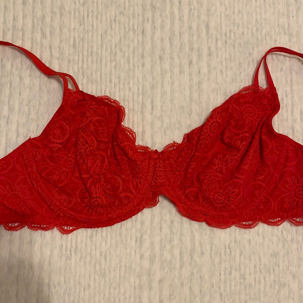 Red Lace Bra